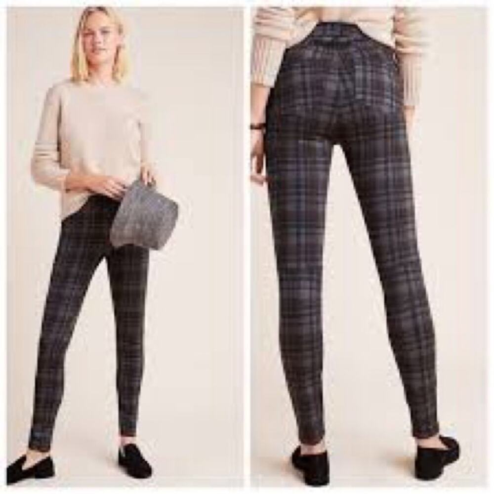 Sanctuary x Anthropologie Northholt plaid leggings.